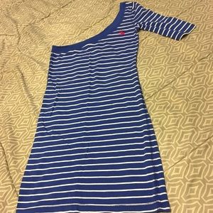 **FINAL PRICE** A&F Stripped One Sleeved Dress